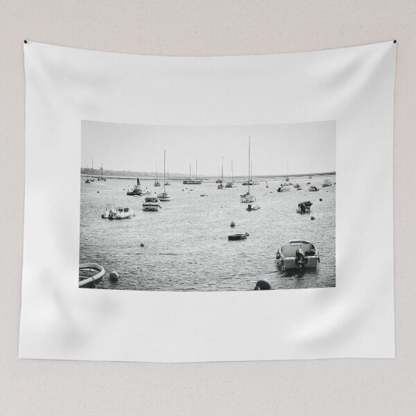 Item preview, Serene Harbor with Docked Boats designed and sold by eddiebarronshop.