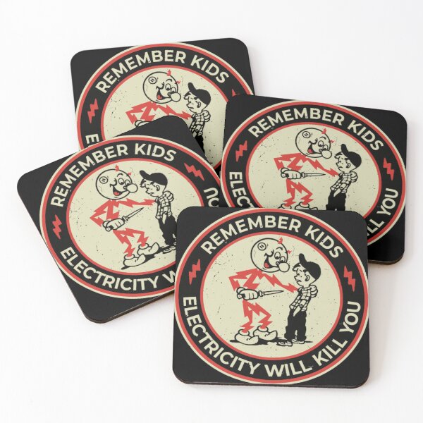 Item preview, Vintage Electricity Will Kill You Kids designed and sold by Marcel Andrade.