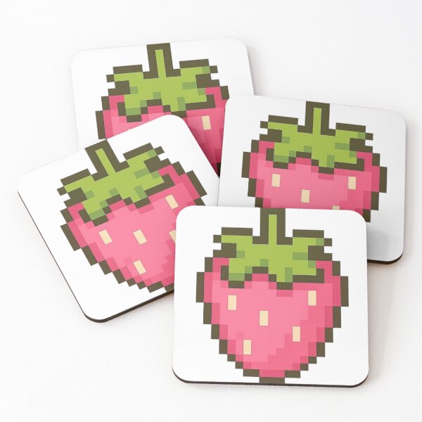 Item preview, Pixel Art Strawberry 8-Bit Fruit Design designed and sold by The-SilentPlace.