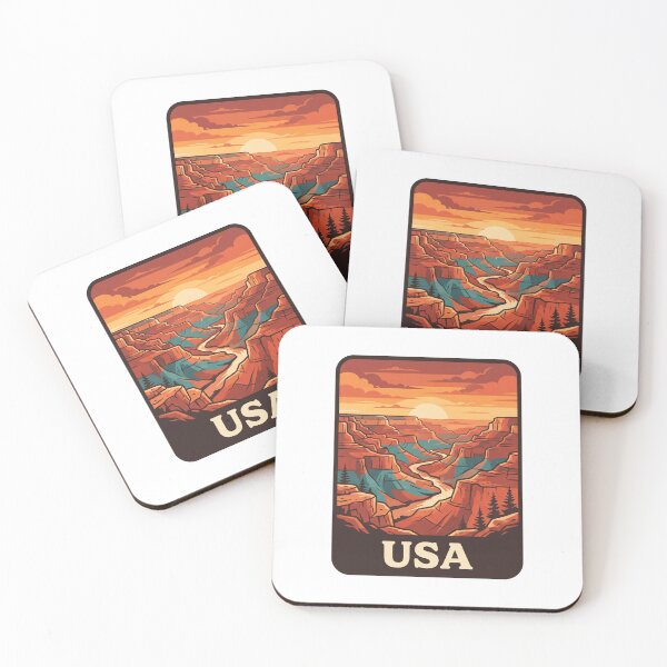 Item preview, Vintage Grand Canyon USA National Park Travel Poster designed and sold by Paper Drip.