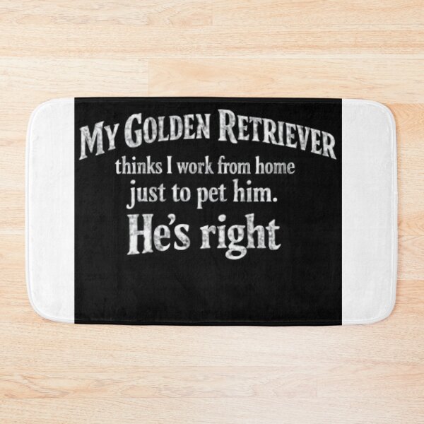 Item preview, My Golden Retriever Thinks I Work From Home Just To Pet Him T-Shirt designed and sold by FurryPrintLab-FurryPrintLabDesign.