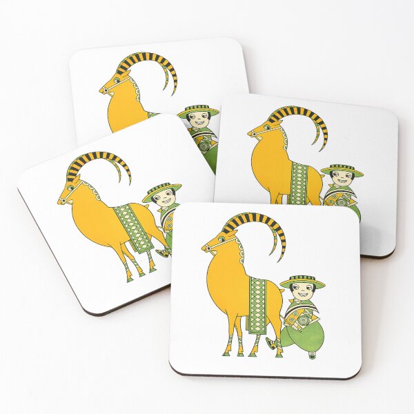Item preview, Vintage Illustration Art Deco Ibex Character for Whimsical Art Lovers designed and sold by RickE.