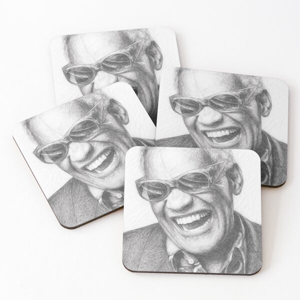Item preview, Soul Music Legend Pencil Drawing - Smiling Musician Portrait Fine Art designed and sold by Leon Woods Pencil Art.