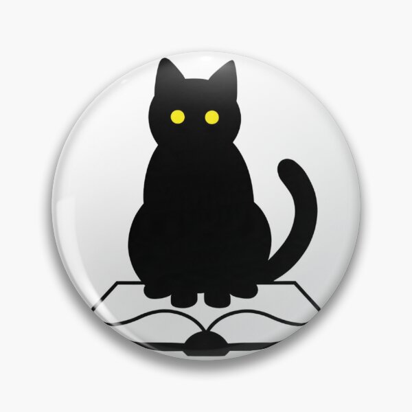 Item preview, Librarian Black Cat Reading Illustration Gift designed and sold by Charonde.