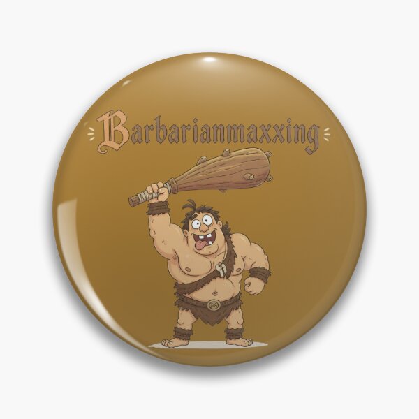 Item preview, A Guide to Barbarianmaxxing (Dark Edition) - DND RPG Meme designed and sold by Dice_Goblin_Studio.