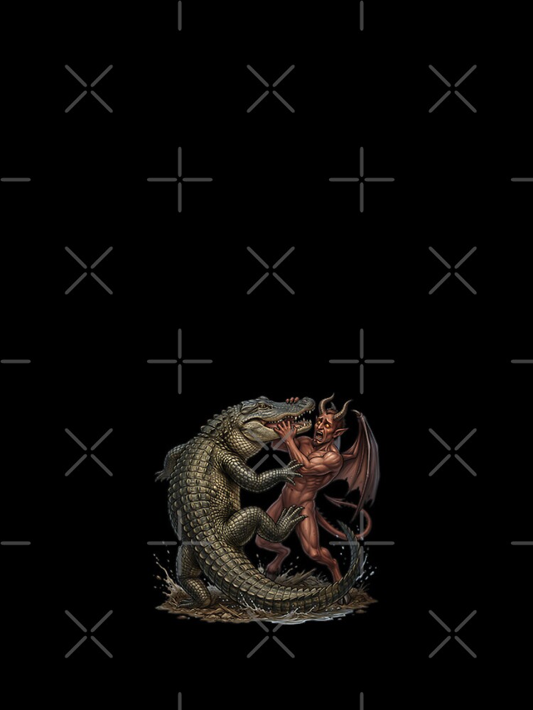 Thumbnail 4 of 4, iPhone Case, Alligator vs. Devil designed and sold by ReneMM.