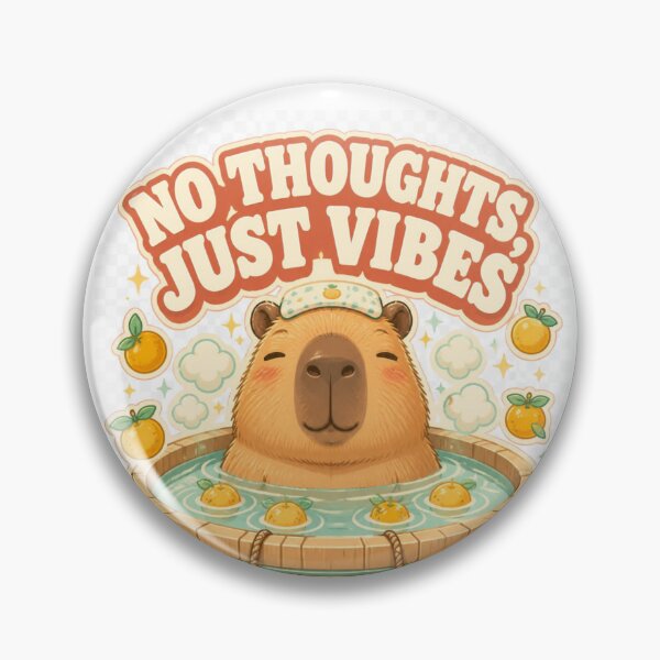 Item preview, No Thoughts Just Vibes - Chill Capybara Coffee designed and sold by NEXTFORMSTUDIO.