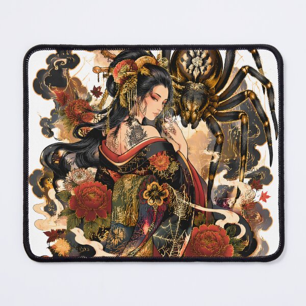 Item preview, Jorogumo Yokai Art – Japanese Spider Woman Dark Fantasy Illustration designed and sold by kaxymax.