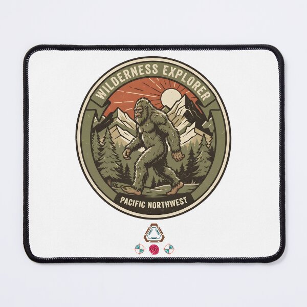 Item preview, Vintage Bigfoot Wilderness Explorer Patch - Sasquatch designed and sold by Whimsy Trail Co.