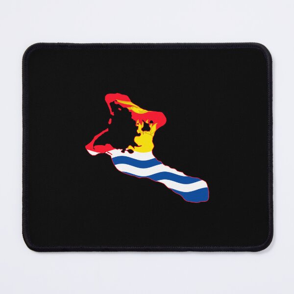 Item preview, Flag Map of Kiribati designed and sold by DreamBrushy.