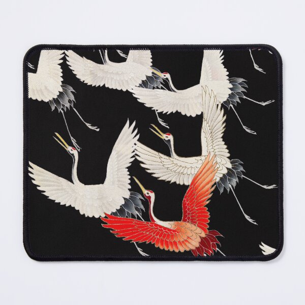 Item preview, Furisode with a Myriad of Flying Cranes designed and sold by VenusArt7.