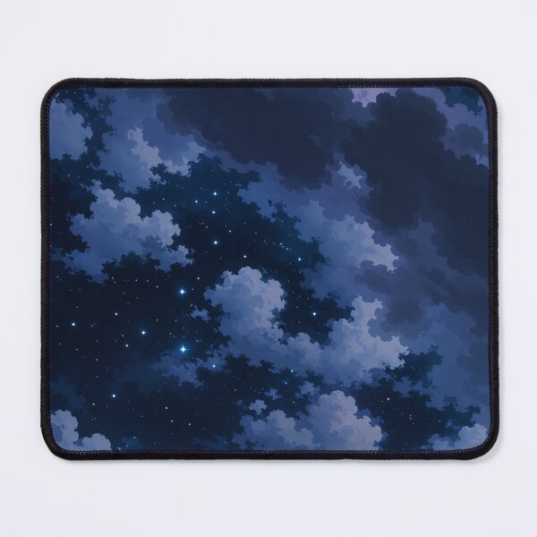Item preview, Dreamy Cartoon Night Sky with Clouds and Stars designed and sold by LoreliNLi.