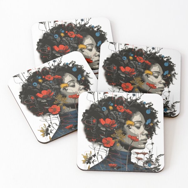 Item preview, Surreal Floral Woman Portrait | Abstract Botanical Line Art | Modern Aesthetic Graphic Design designed and sold by BACHHRAON FASHION.