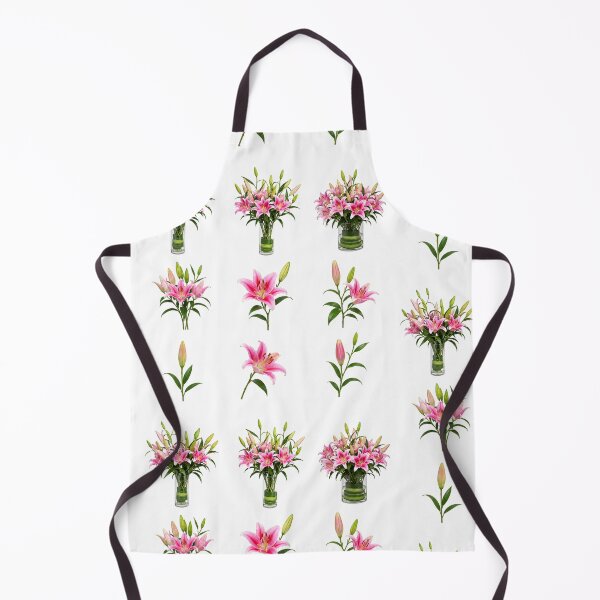 Item preview, Pink Stargazer Lily Vase Bouquet Botanical Set Aesthetic designed and sold by Rehnair.