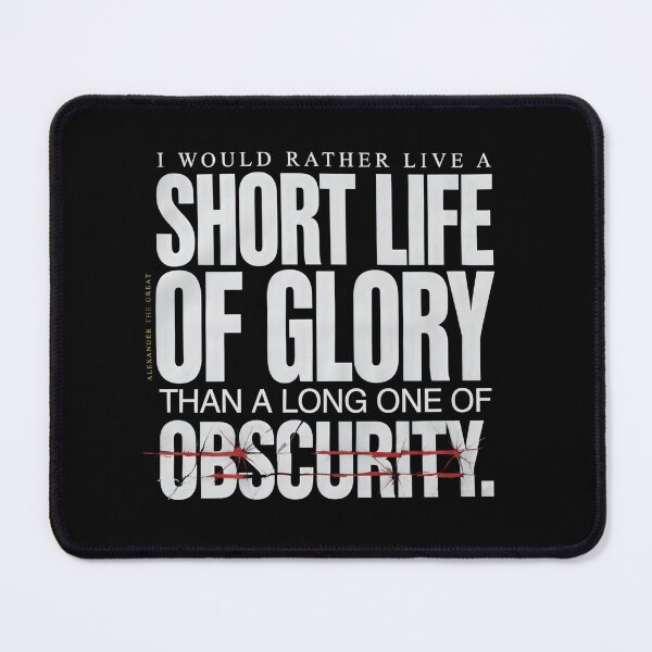 Item preview, Would Rather Live A Short Life Of Glory - Alexander The Great designed and sold by Enea Kelo.