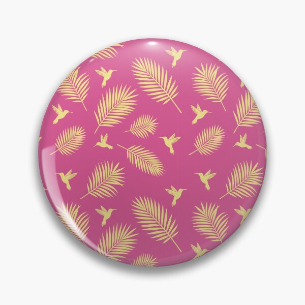 Item preview, Exotic hummingbird and palm leaves seamless pattern designed and sold by ingapv.