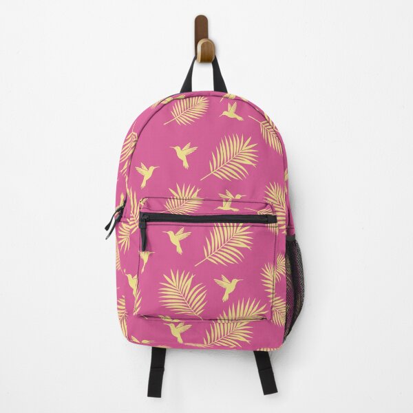 Item preview, Exotic hummingbird and palm leaves seamless pattern designed and sold by ingapv.