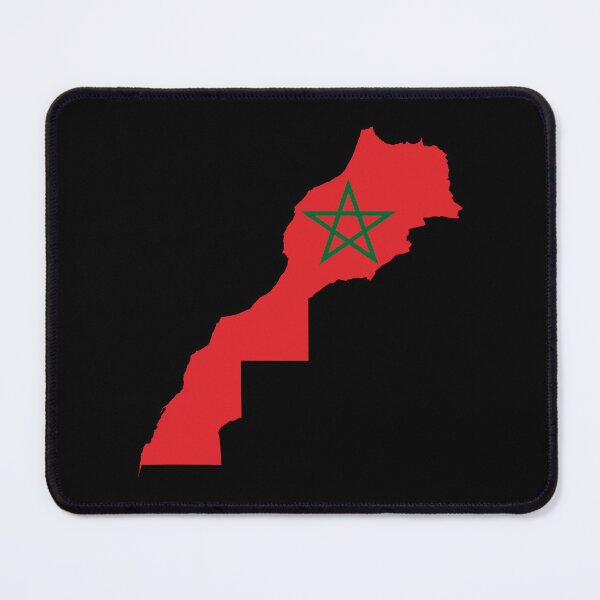 Item preview, Flag Map of Morocco designed and sold by DreamBrushy.