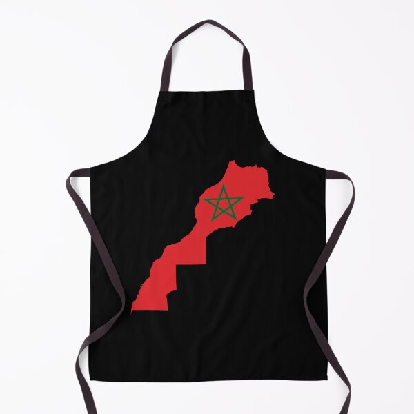 Item preview, Flag Map of Morocco designed and sold by DreamBrushy.