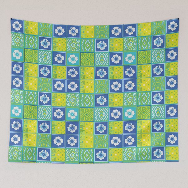 Item preview, Vibrant Geometric and Floral Textile Pattern Design 1 designed and sold by Lucia Amaris Art.