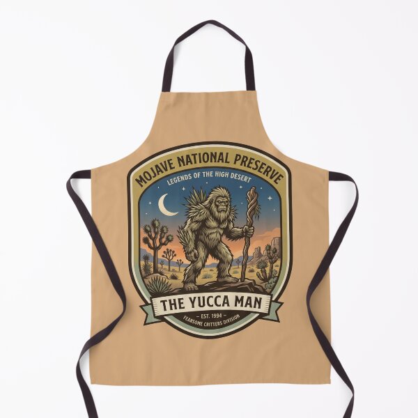 Item preview, Yucca Man - Vintage Mojave Desert Cryptid National Park Badge designed and sold by ElNiro.