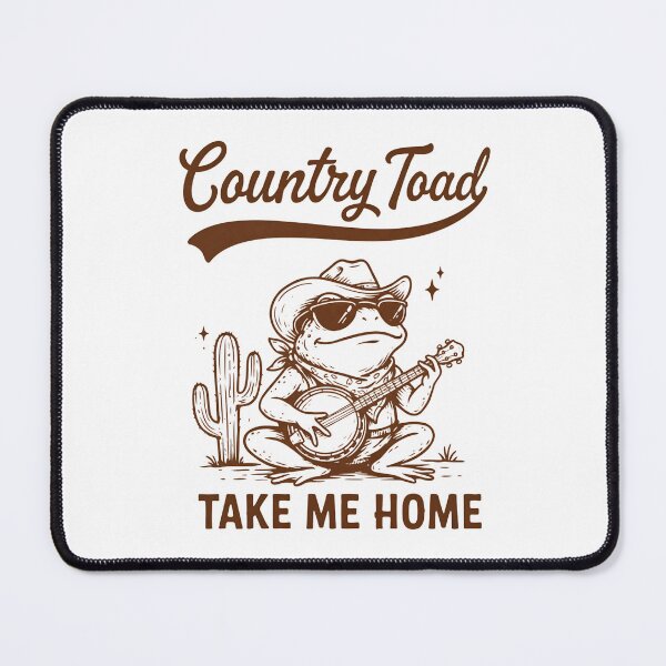 Item preview, Country Toad Take Me Home – Funny Cowboy Frog Playing Banjo Vintage Western Design designed and sold by Snifferius.