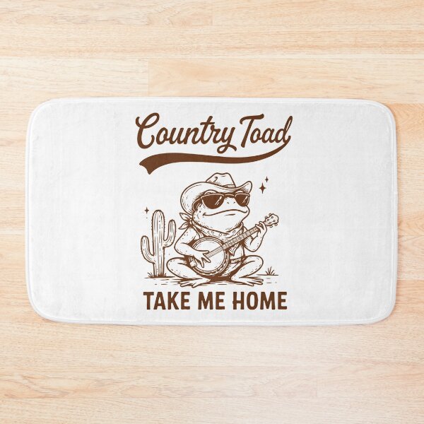 Item preview, Country Toad Take Me Home – Funny Cowboy Frog Playing Banjo Vintage Western Design designed and sold by Snifferius.