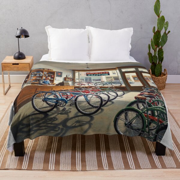 Item preview, Vintage Schwinn Bicycle Shop designed and sold by Home Decor Art.