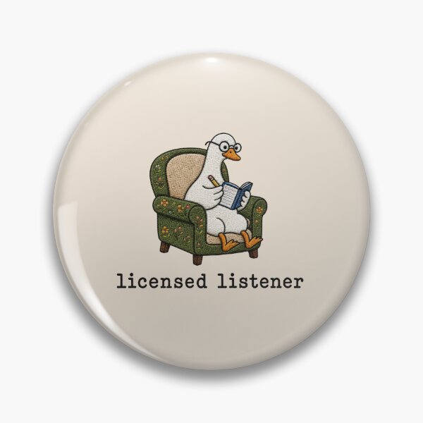 Item preview, Licensed Listener Goose, Funny Therapist Duck, Mental Health Humor, Counselor, Therapy designed and sold by Quiajia.