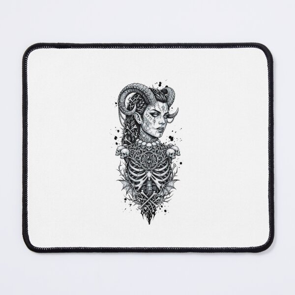 Item preview, Horned Demon Woman designed and sold by Mystic & Celestial Art.
