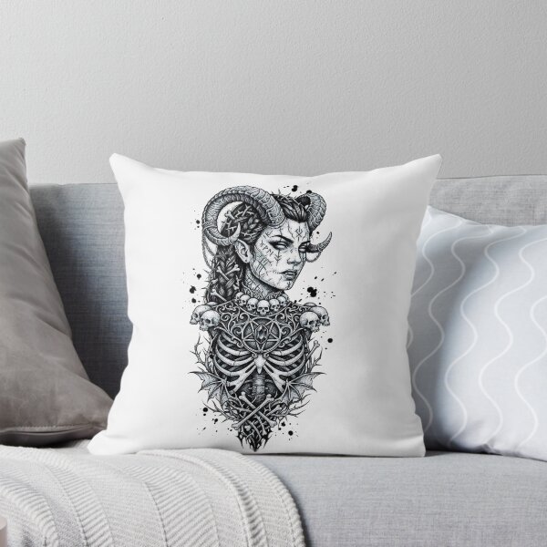 Item preview, Horned Demon Woman designed and sold by Mystic & Celestial Art.