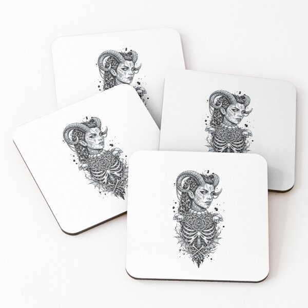 Item preview, Horned Demon Woman designed and sold by Mystic & Celestial Art.