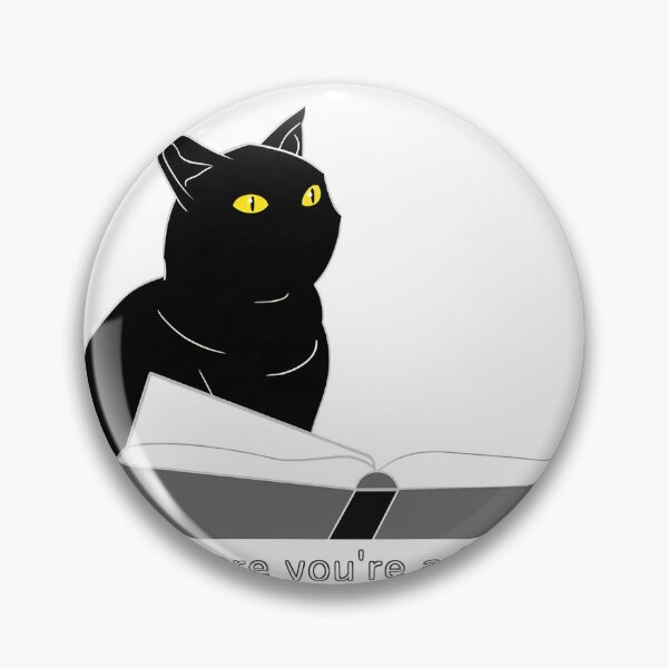 Item preview, Reading Is Magic Black Cat On Open Book Illustration designed and sold by Charonde.