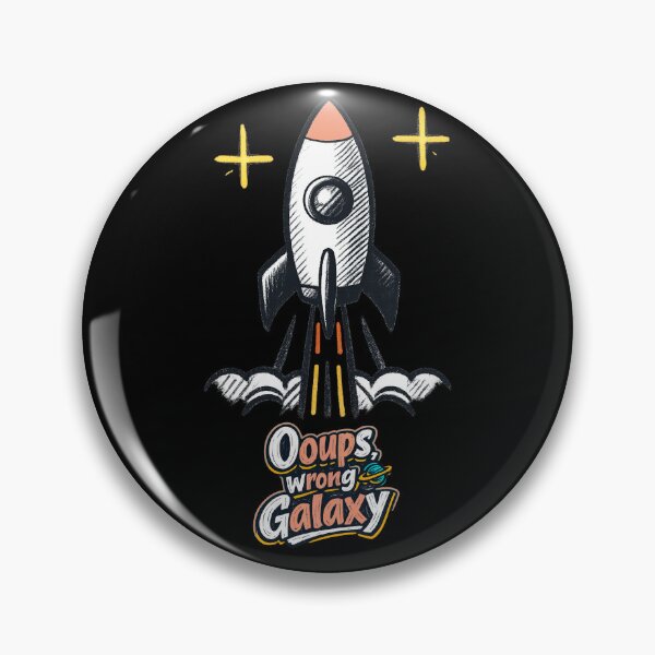 Item preview, Oops False Galaxy Rocket | Funny cute space rocket design for space lovers designed and sold by Rocket&Stars.