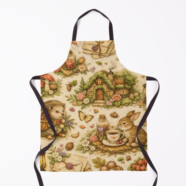 Item preview, Forest Animals Cottagecore – Woodland Harmony Pattern designed and sold by Shadowframe Studios.