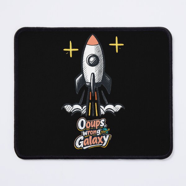 Item preview, Oops False Galaxy Rocket | Funny cute space rocket design for space lovers designed and sold by Rocket&Stars.