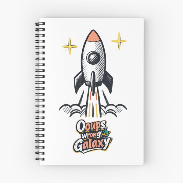 Item preview, Oops False Galaxy Rocket | Funny cute space rocket design for space lovers designed and sold by Rocket&Stars.