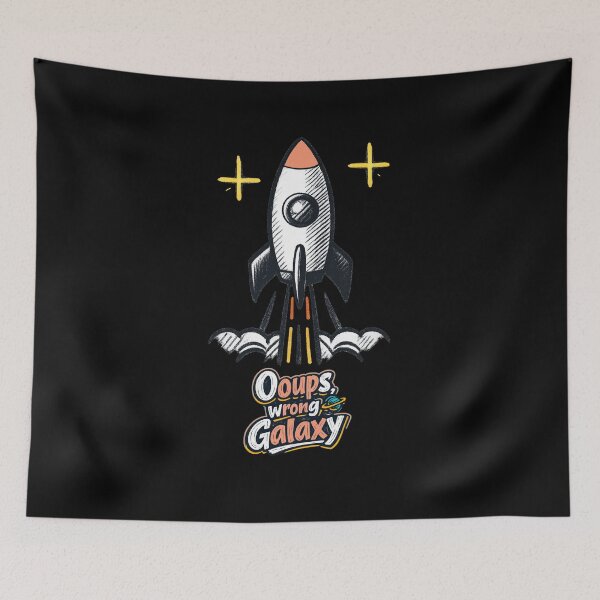 Item preview, Oops False Galaxy Rocket | Funny cute space rocket design for space lovers designed and sold by Rocket&Stars.