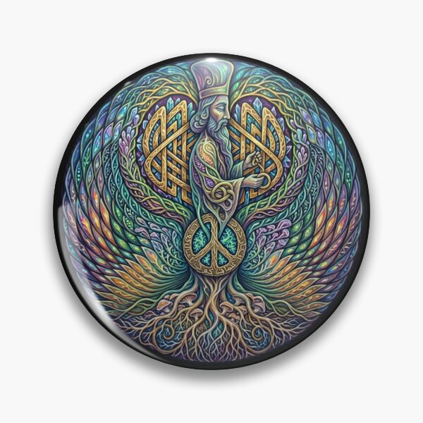 Item preview, Psychedelic Faravahar - Ancient Zoroastrian Farohar Visionary Art designed and sold by Neurotik Labs.