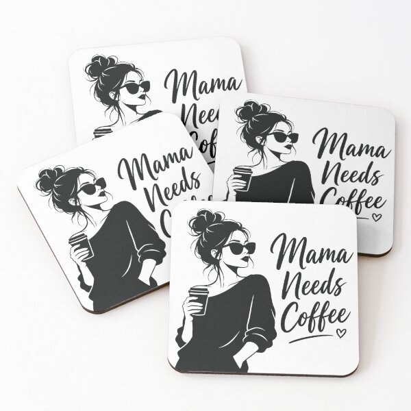 Item preview, Messy Bun Mom Needs Coffee designed and sold by NeoSakura.