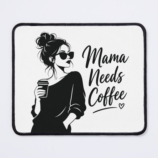 Item preview, Messy Bun Mom Needs Coffee designed and sold by NeoSakura.