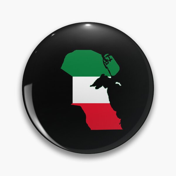 Item preview, Flag Map of Kuwait designed and sold by DreamBrushy.