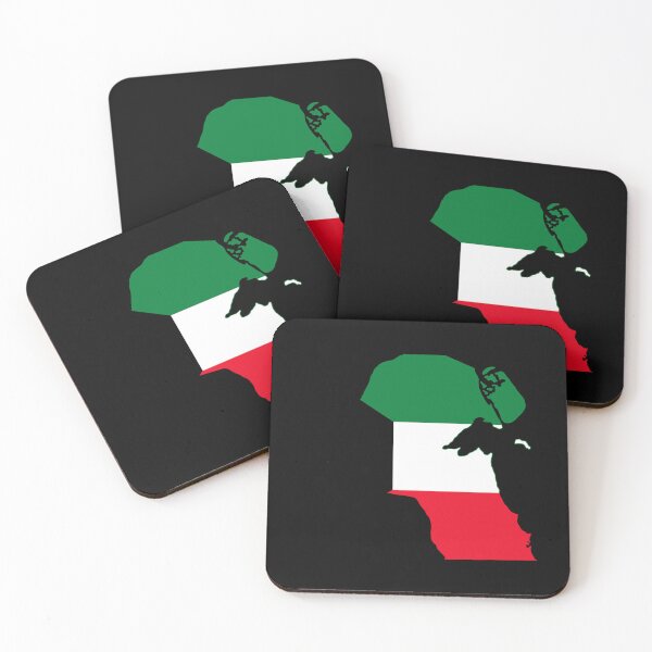 Item preview, Flag Map of Kuwait designed and sold by DreamBrushy.