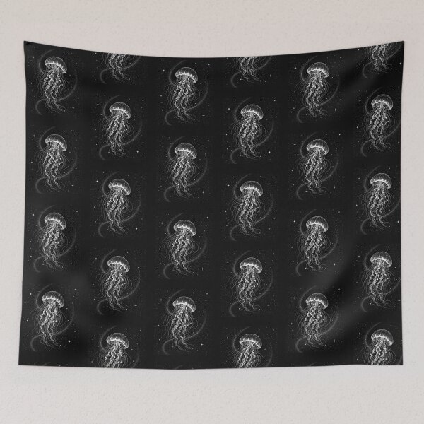 Item preview, jellyfish Diving Space Galaxy Night Sky designed and sold by SOUFIANE1991.