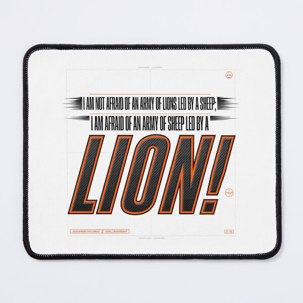 Item preview, Army Of Sheep Led By A Lion - Alexander The Great designed and sold by Enea Kelo.