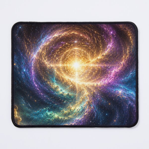 Item preview, Gold Convergence Celestial Nebula Wall Art designed and sold by OandSDesigns23.