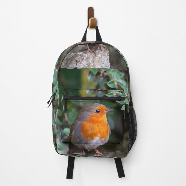 Item preview, European Robin Perched Among Green Leaves designed and sold by Shanguai.