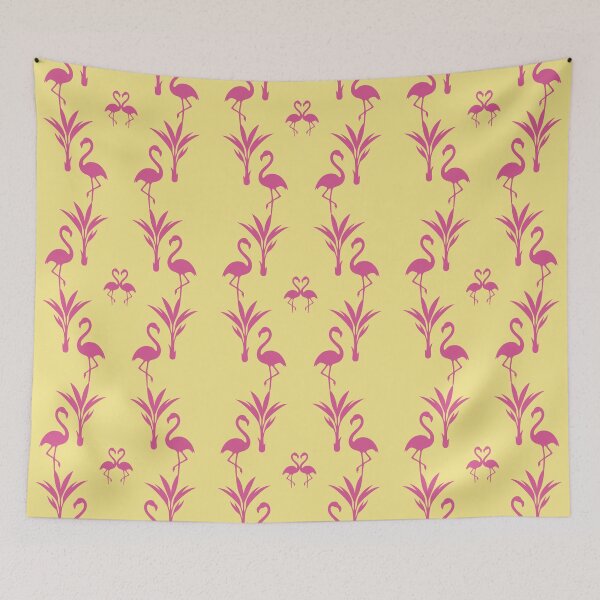 Item preview, Vibrant tropical flamingo seamless vector pattern designed and sold by ingapv.