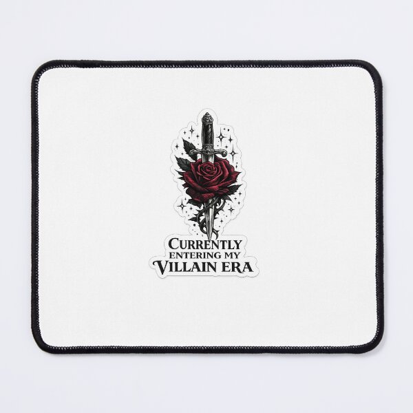 Item preview, Currently Entering My Villain Era - Gothic Rose & Dagger Aesthetic Sticker designed and sold by Saniyamirza07.