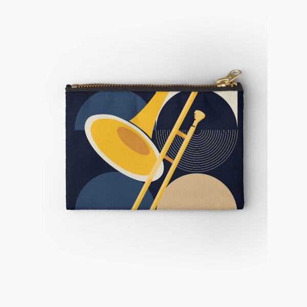 Item preview, Bauhaus Trombone Art | Abstract Brass Instrument Print | Mid-Century Modern Jazz Print | Minimalist Music Decor designed and sold by Studio pod Burom.